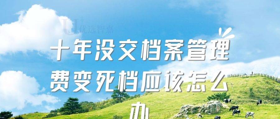 10年没交档案管理费变死档应该怎么办