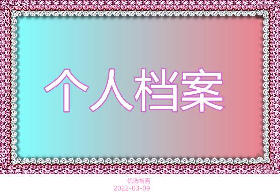 个人档案