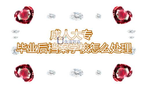 成人大专毕业后档案学校怎么处理
