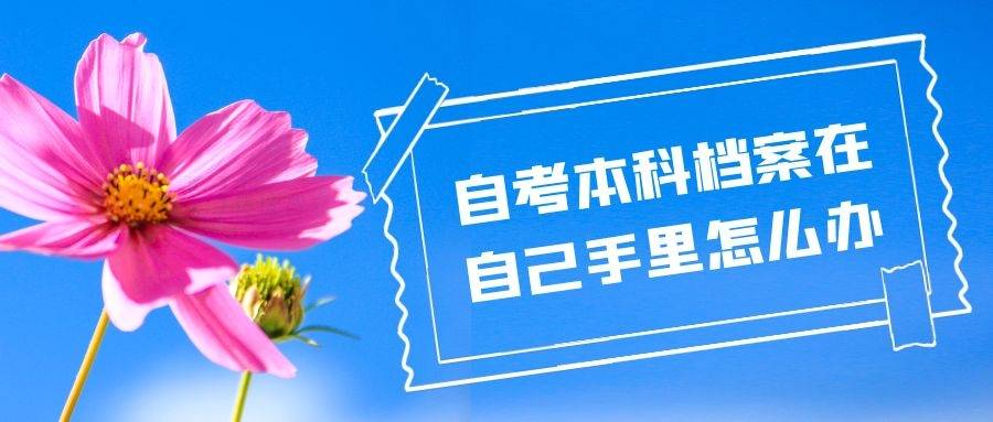 自考本科档案在自己手里怎么办