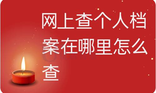 网上查个人档案在哪里怎么查