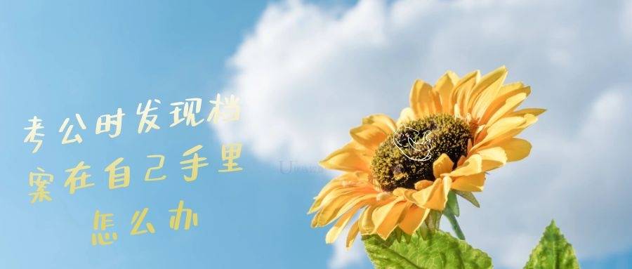 考公时发现档案在自己手里怎么办