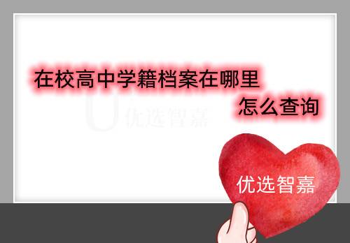 在校高中学籍档案在哪里怎么查询
