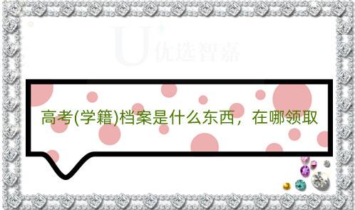 高考(学籍)档案是什么东西，在哪领取