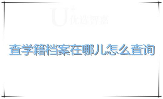 学籍档案查询