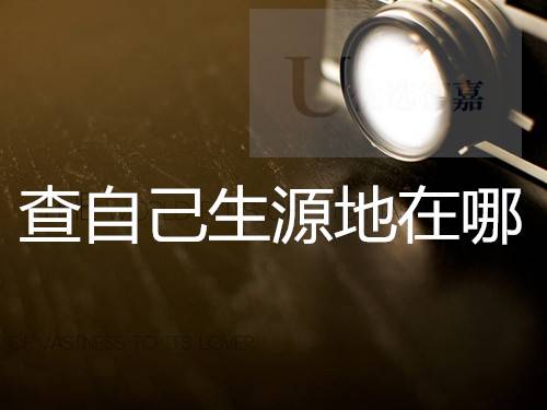 怎么查自己的生源地在哪