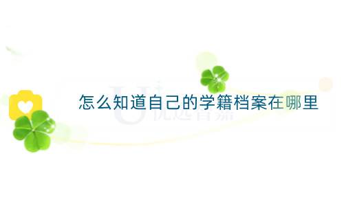 怎么知道自己的学籍档案在哪里