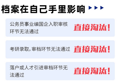 档案在自己手里的6大影响