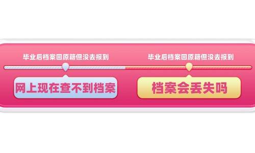毕业后档案回原籍但没去报到,网上现在查不到档案