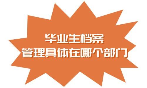 毕业生档案管理具体在哪个部门