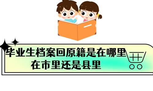 毕业生档案回原籍是在哪里，在市里还是县里
