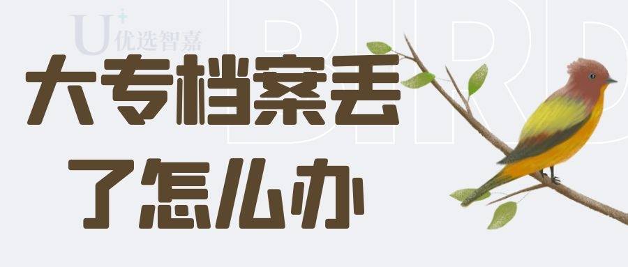 大专档案丢了怎么办