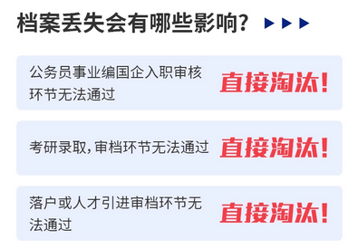 档案丢失影响