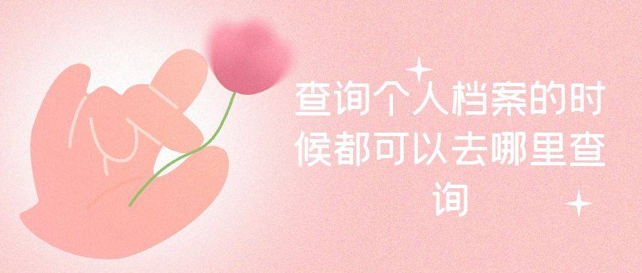 查询个人档案的时候都可以去哪里查询