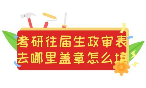 考研往届生政审表去哪里盖章，怎么填