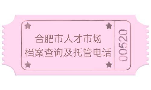合肥市人才市场档案查询及托管电话，档案接收流程分享