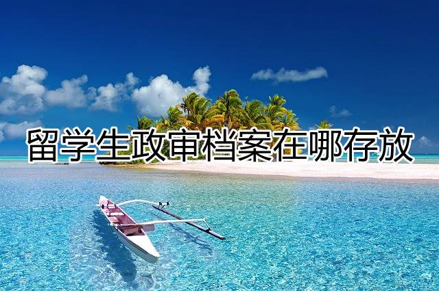 留学生政审档案在哪存放