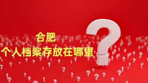  合肥个人档案存放在哪里，在哪查询如何咨询