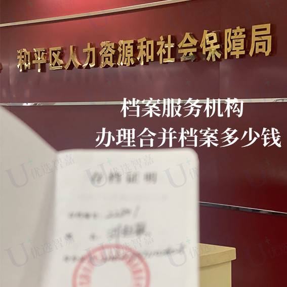 档案服务机构办理合并档案多少钱