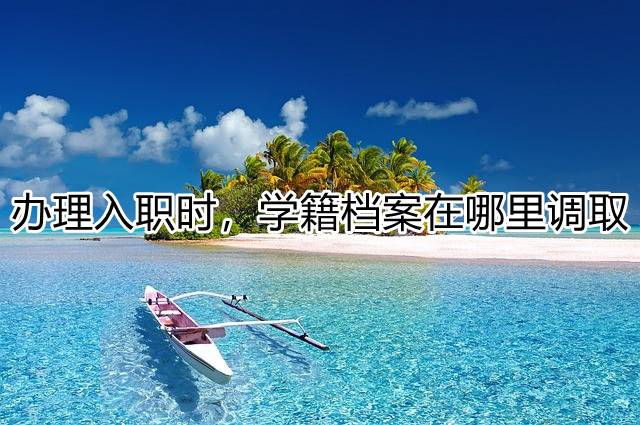 办理入职时，学籍档案在哪里调取