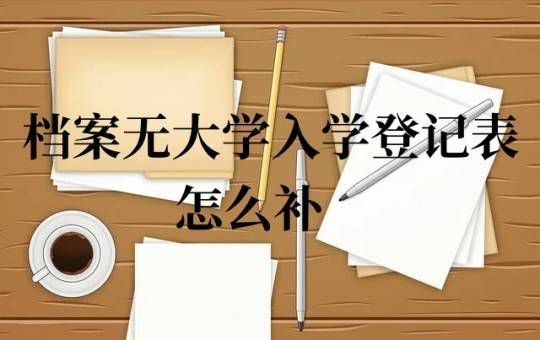 档案无大学入学登记表怎么补