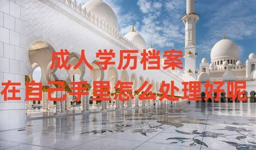 成人学历档案在自己手里怎么处理好呢