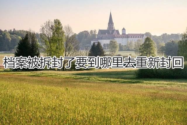 档案被拆封了要到哪里去重新封回