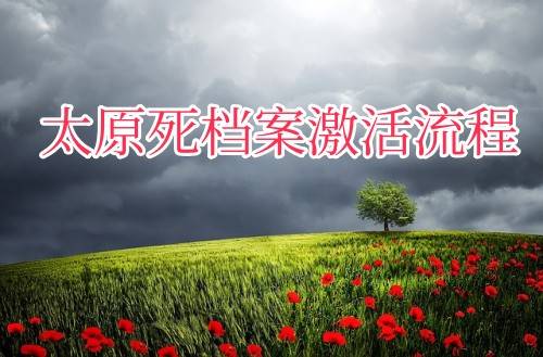 太原死档案激活流程