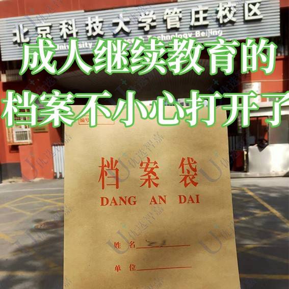 成人继续教育的档案不小心打开了怎么办
