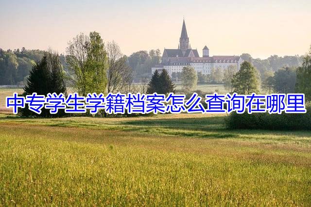 中专学生学籍档案怎么查询在哪里