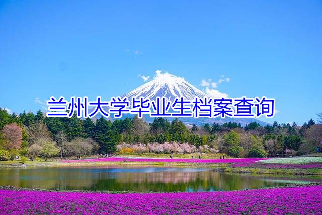 兰州大学毕业生档案查询
