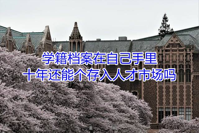 学籍档案在自己手里十年还能个存入人才市场吗
