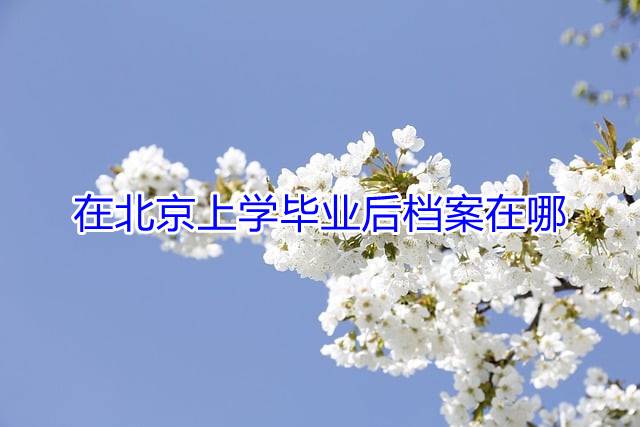 在北京上学毕业后档案在哪