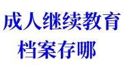 成人继续教育档案存哪，档案查询系统官网
