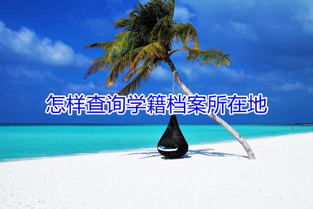 怎样查询学籍档案所在地