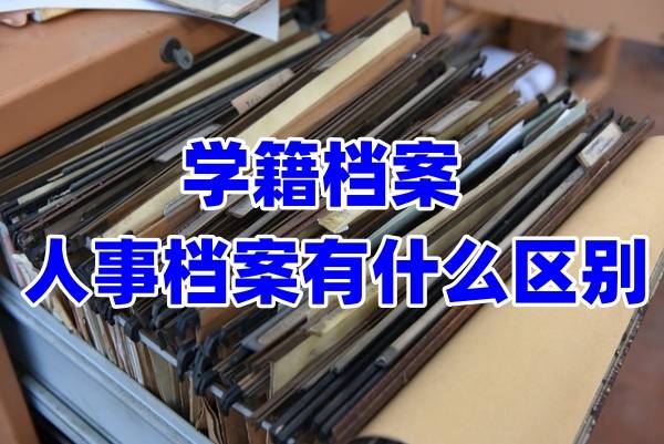 学籍档案和人事档案有什么区别