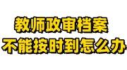 教师入编政审档案不全怎么办