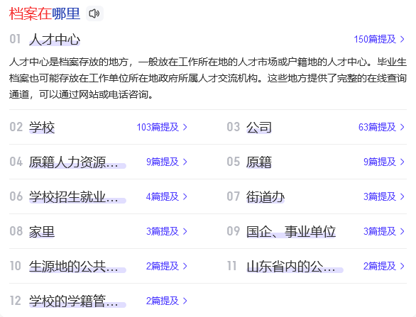 自己档案不知道在哪儿怎么查