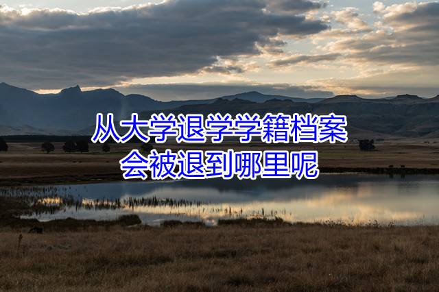 从大学退学学籍档案会被退到哪里呢