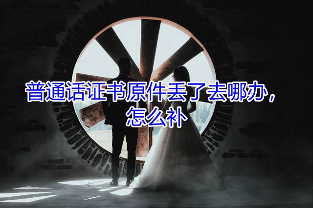 普通话证书原件丢了去哪办，怎么补