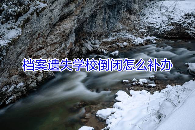 档案遗失学校倒闭怎么补办