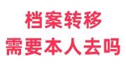 档案转移需要本人去吗，要钱吗