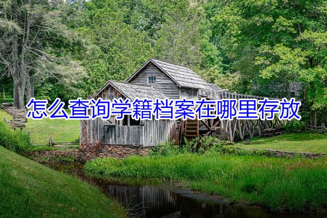 怎么查询学籍档案在哪里存放