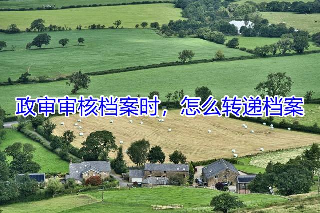 政审审核档案时，怎么转递档案
