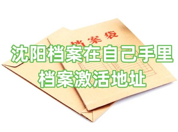 沈阳档案在自己手里怎么办