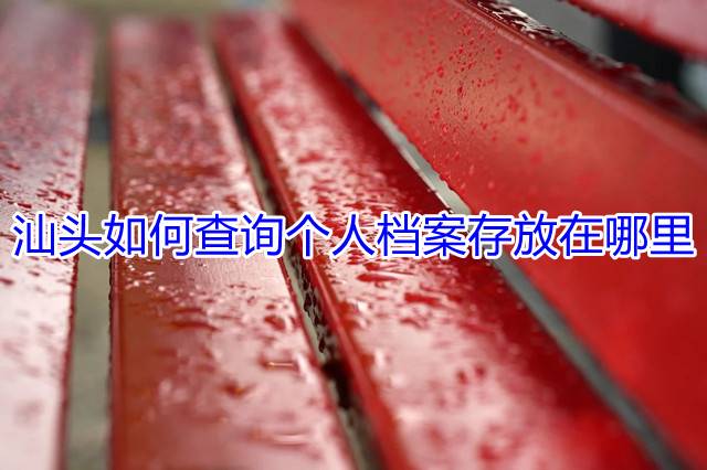 汕头如何查询个人档案存放在哪里