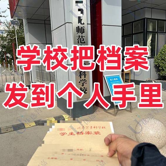 学校把档案发到个人手里怎么办，我怎么存