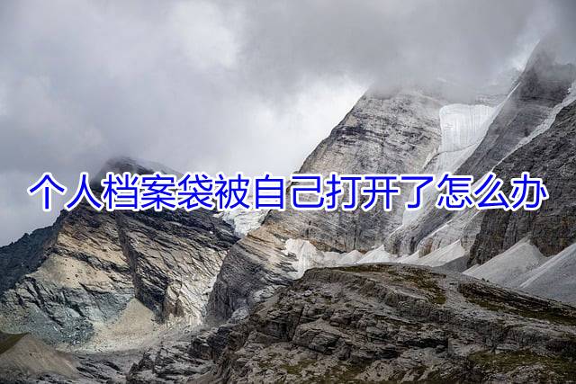 个人档案袋被自己打开了怎么办