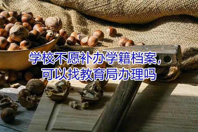 学校不愿补办学籍档案，可以找教育局办理吗