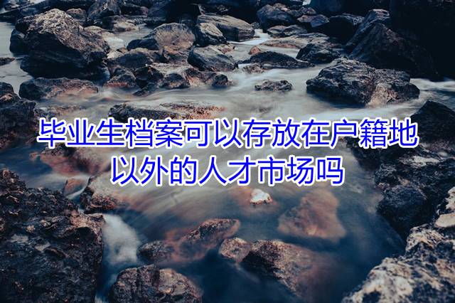 毕业生档案可以存放在户籍地以外的人才市场吗